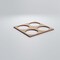 Ekena Millwork Small Wembley Decorative Fretwork Wood Wall Panels, Red Oak, 11 3/8"W x 11 3/8"H x 3/8"T WALW12X12X0375WEMRO - alternate 5